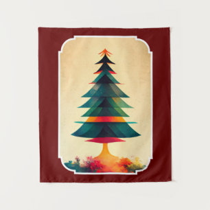 Tenture Arbre de Noël Joyfull Design géométrique
