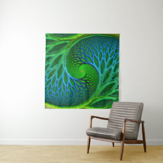Tenture Arbre de Vie Spirale Fractale