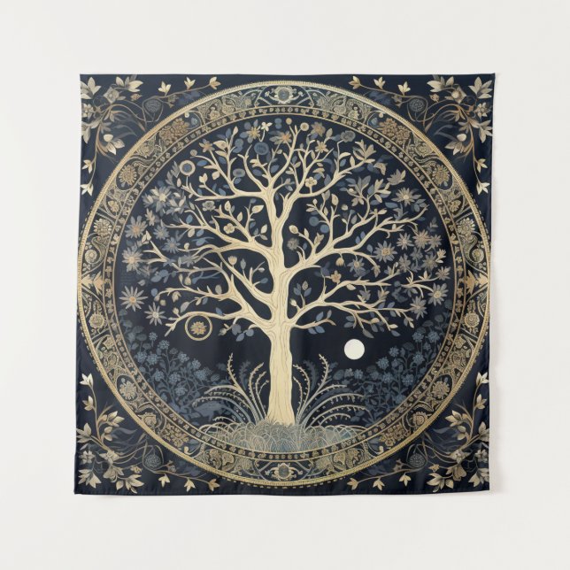 Tenture Arbre doré de la vie (Devant)