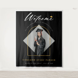 Tenture Arch Tassels Photo Graduation Welcome Backdrop