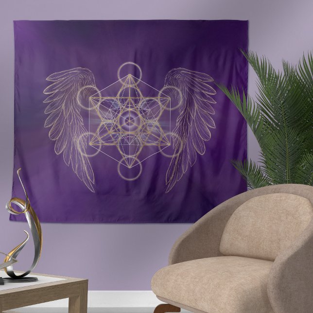 Tenture Archangel Metatron - Le Cube de Metatron (Créateur téléchargé)