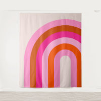 Arche arc-en-ciel rose et orange