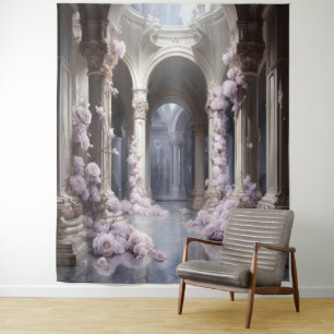 Tenture Arche Florale Romantique Suspendue