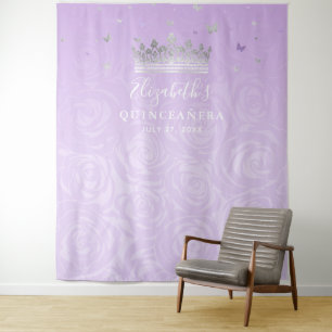 Tenture Argent et lumière violet Rose fond photo