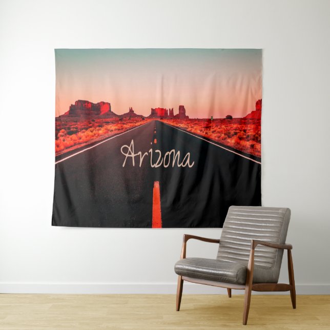 Tenture Arizona Sunrise Desert Red Rocks (En situation (horizontale))