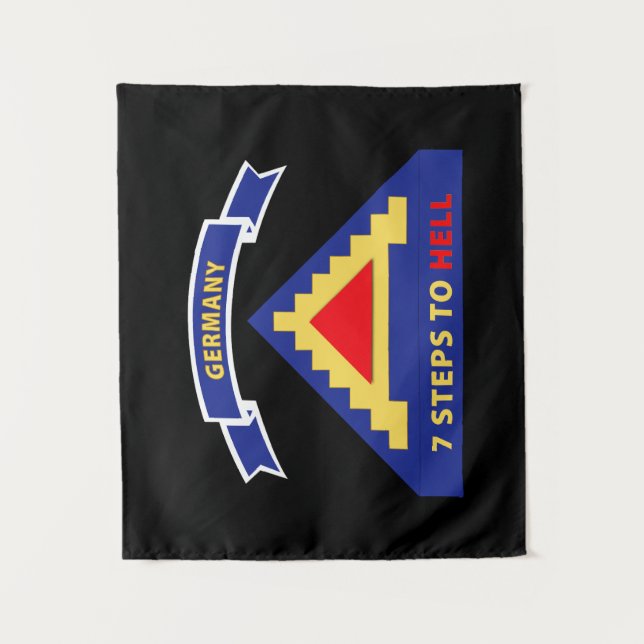 Tenture Armée de terre - 7e armée des États-Unis w 7 Steps (Devant)