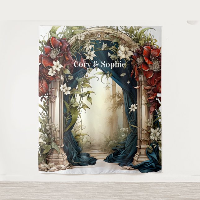 Tenture Armoire Mariage Fairytale personnalisable (Devant)
