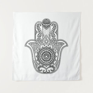 Tenture Arrière-plan blanc de design Hamsa