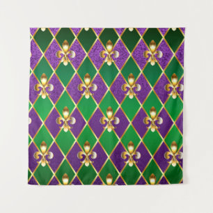 Tenture Arrière - plan de bijoux Mardi Gras