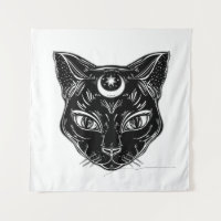 Arrière-plan de conception de chat noir corbeau