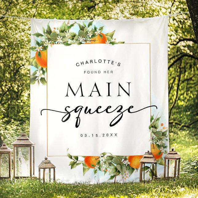 Tenture Arrière-plan de la Fête des mariées Oranges (Créateur téléchargé)