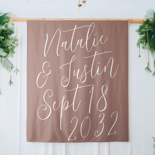 Tenture Arrière-plan du Mariage de script de calligraphie  (Créateur téléchargé)