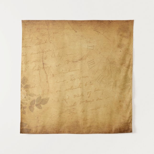 Tenture Arrière - plan écriture de fleurs d'image (Devant)