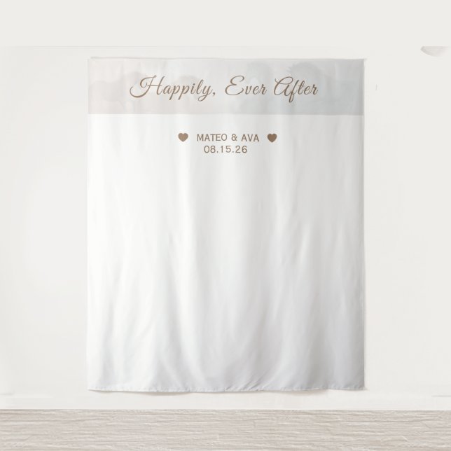 Tenture Arrière-plan personnalisé mariage (Devant)