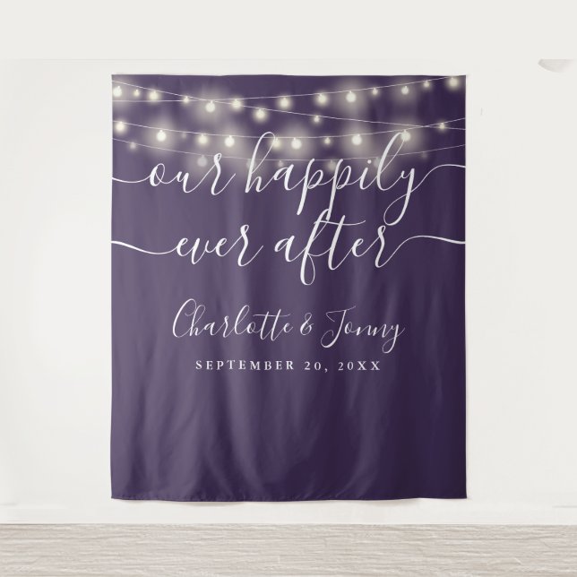 Tenture Arrière-plan photo Mariage violet (Devant)