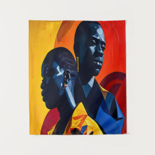 Tenture Art Abstrait afrocentrique moderne