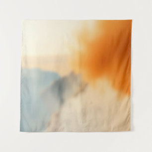 Tenture Art Abstrait Neutre Chaud Flou
