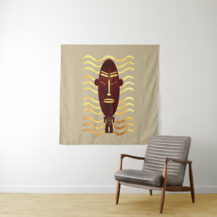 Tenture Art africain indigène abstrait