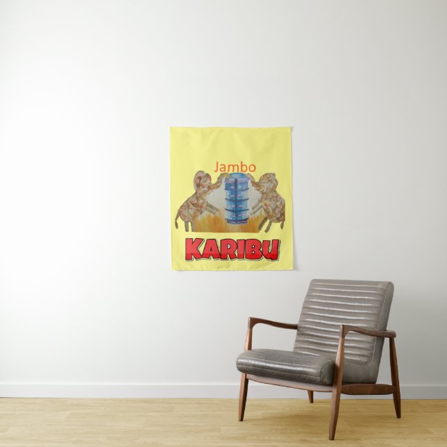 Tenture Art africain pour enfants (En situation)