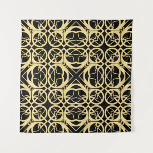 Tenture Art déco moderne vintage couteaux géométriques abs