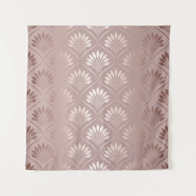 Tenture Art Déco : Or Lattice Elégance. (Devant)