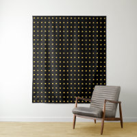 Art géométrique Soleil doré sur contraste noir
