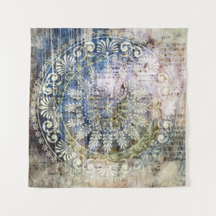 Tenture art grunge vintage texturé arrière - plan avec tra