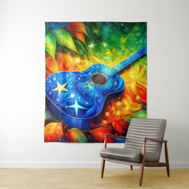 Tenture Art guitare (En situation)