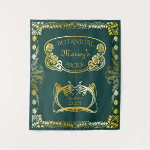 Tenture Art nouveau Couverture du livre Motifs botaniques 