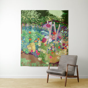 Tenture Art numérique Flower Garden