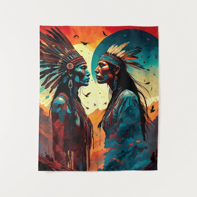 Tenture Art spirituel autochtone (Devant)