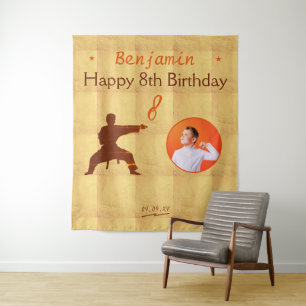 Tenture Arts martiaux Karate Anniversaire de enfant Party 