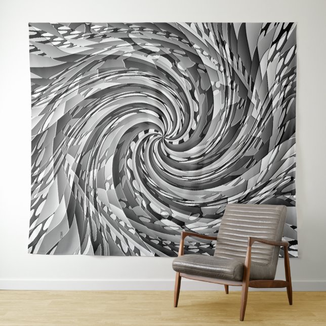 Tenture Au vent..... (En situation (horizontale))