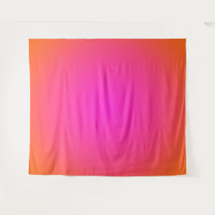 Tenture Aura Ombré Rose Magenta Chaud et Orange Clair