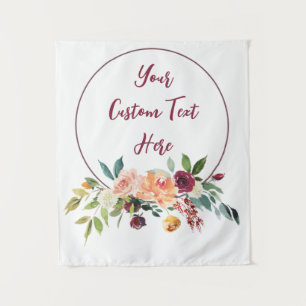 Tenture Automne Floral Mariage Photo Booth Arrière-plan Pl