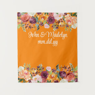 Tenture Automne Mariage Réception Automne Photo Booth Oran