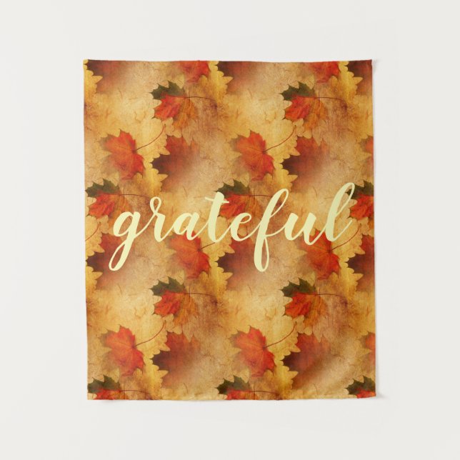 Tenture Automne Thanksgiving vacances sur mesure (Devant)