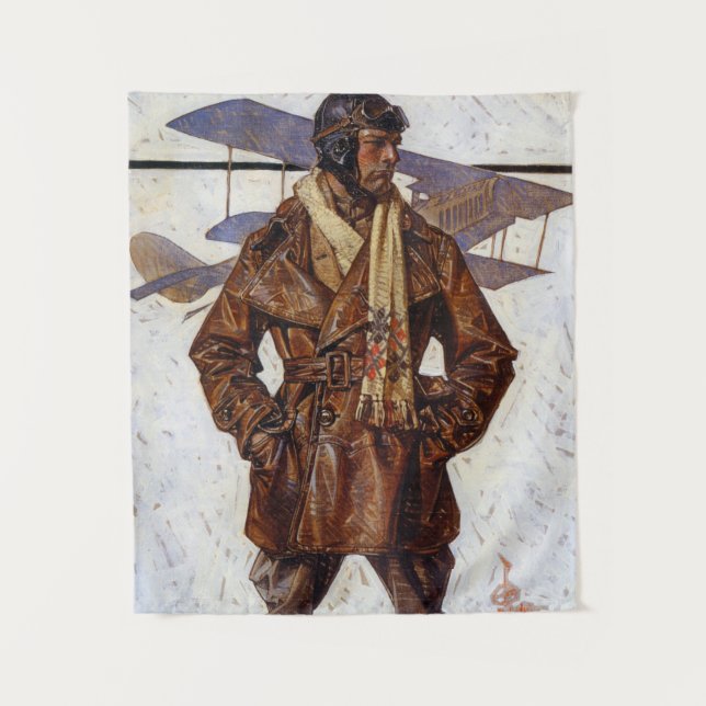 Tenture Aviator, 1917 by Joseph Christian Leyendecker (Devant)