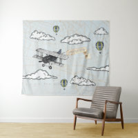 Avion Ancien | Fond de Décor pour Soirée Thème Voy