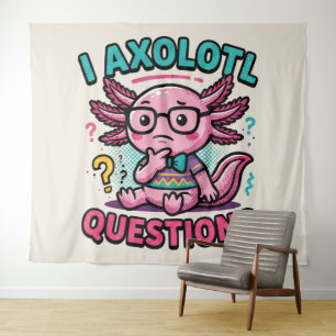 Tenture Axolotl nerd mignon Je Axolotl Questions Points d'