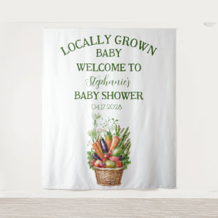 Tenture Baby shower de marché des fermiers cultivés locale
