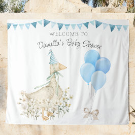 Tenture Baby shower de petit garçon d'oie