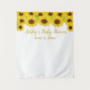 Tenture Baby shower de tournesol pour son stand photo