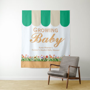 Tenture Baby-Shower Marché Fermier - Genre Neutre