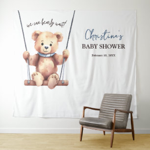 Tenture Baby shower photo Teddy Bear Boy