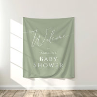 Baby shower vert Whimsage Accueil fond