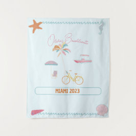 Tenture Bachelorette à thème océanique