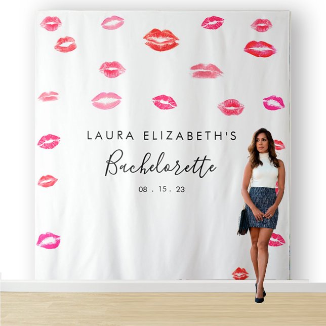 Tenture Bachelorette Bachelorette photo Kiss arrière-plan (Créateur téléchargé)