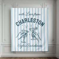 Bachelorette Pastel Stripes Martini Personnalisé S