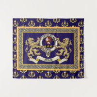 Badge de clan Adair personnalisé bleu